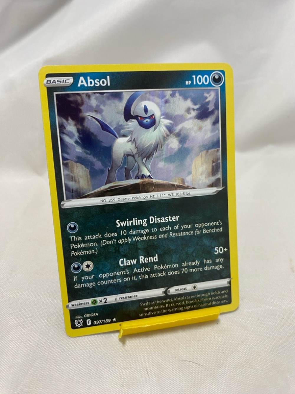 Pokemon Absol 97/189 Astral Radiance Holo Rare Holo LP